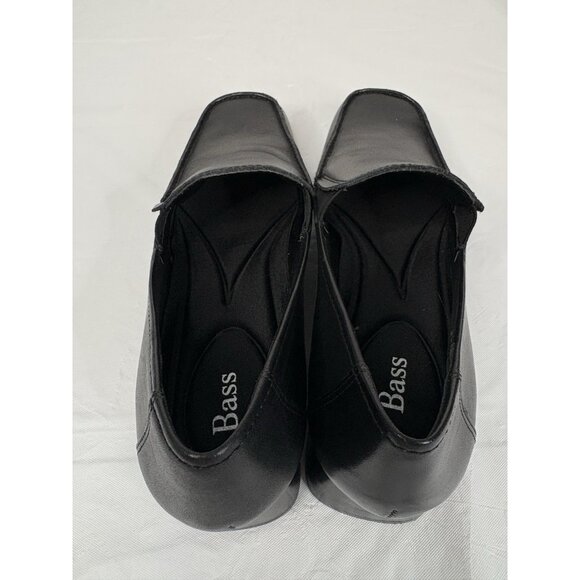 Bass Linda Black Leather Loafers Women’s 7M Never Worn Slip On Work - Picture 6 of 16